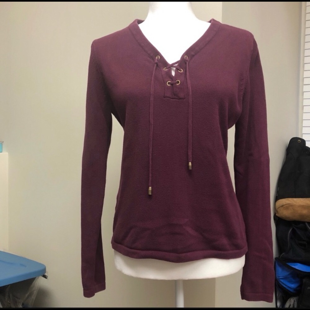 Tommy Bahama (M) Maroon Kit Sweater